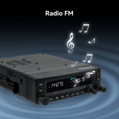 Radio mobile amateur Retevis MA1 50 W UHF VHF panneau amovible