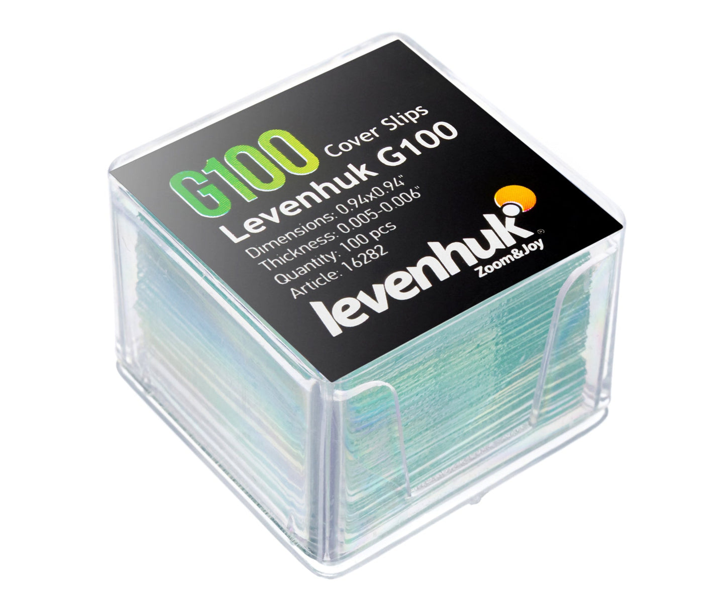 Levenhuk G100 Cover Slips, 100 pcs