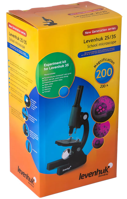 Microscope pour la biologie 200x Levenhuk 2S NG