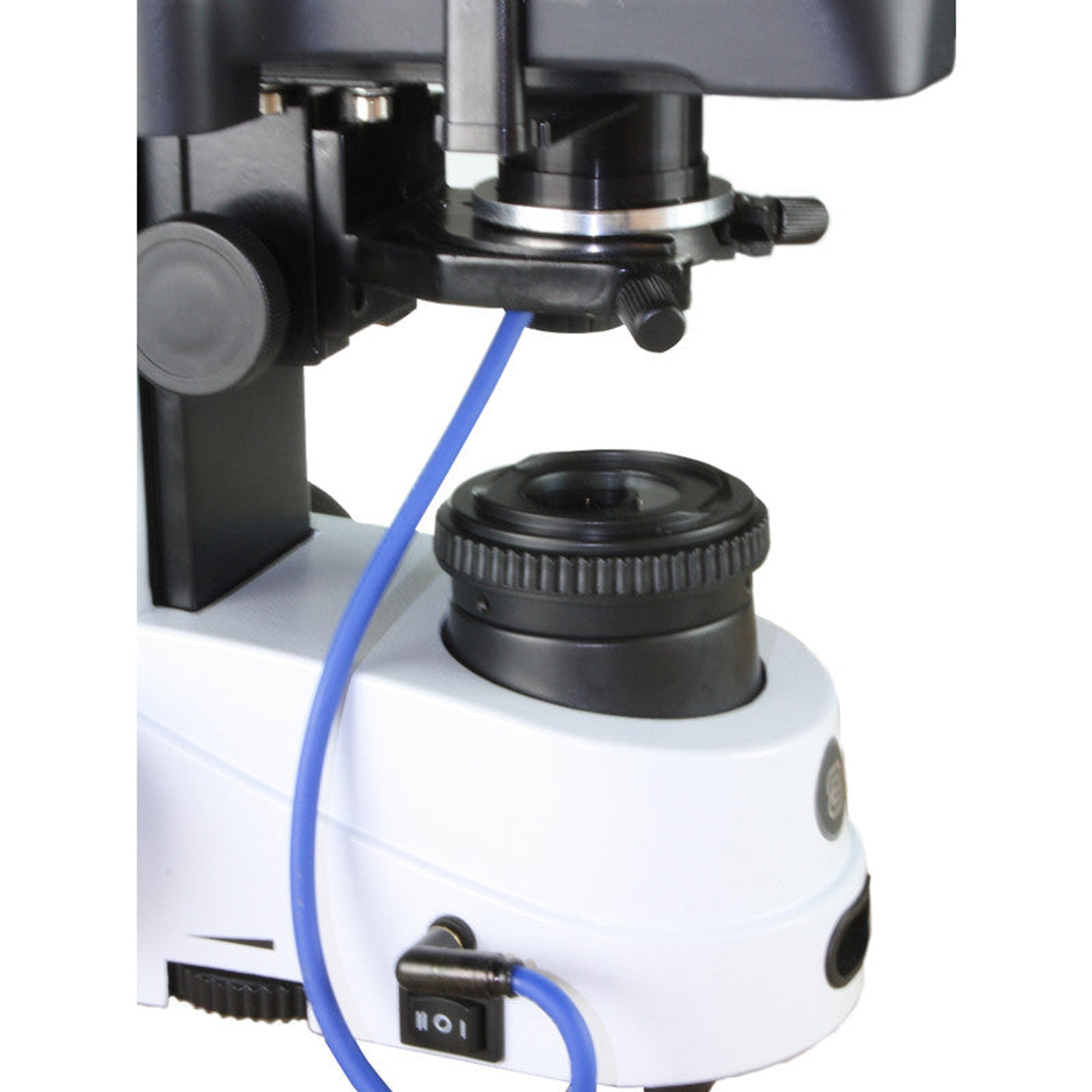 Microscope trinoculaire à fond noir iScope plan infini - Euromex