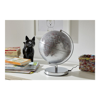 Globe terrestre lumineux Terra Silver Light 25 cm - TROIKA