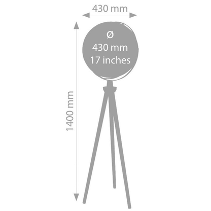 Globe terrestre sur pied Sputnik Ø 43 cm, hauteur 140 cm - TROIKA