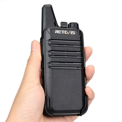 Lot de 2 talkies-walkies PMR446 super portables RT622 Retevis