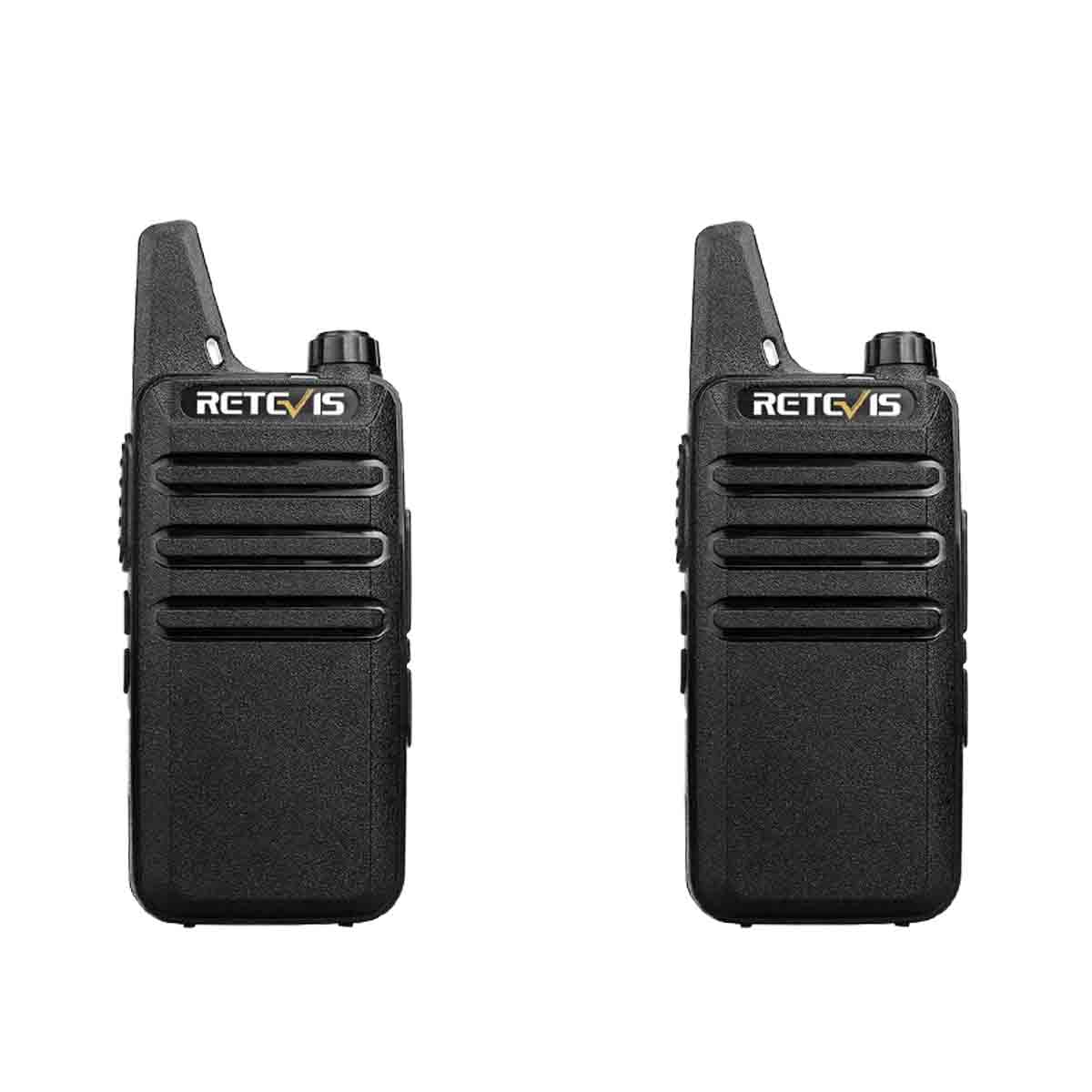 Lot de 2 talkies-walkies PMR446 super portables RT622 Retevis
