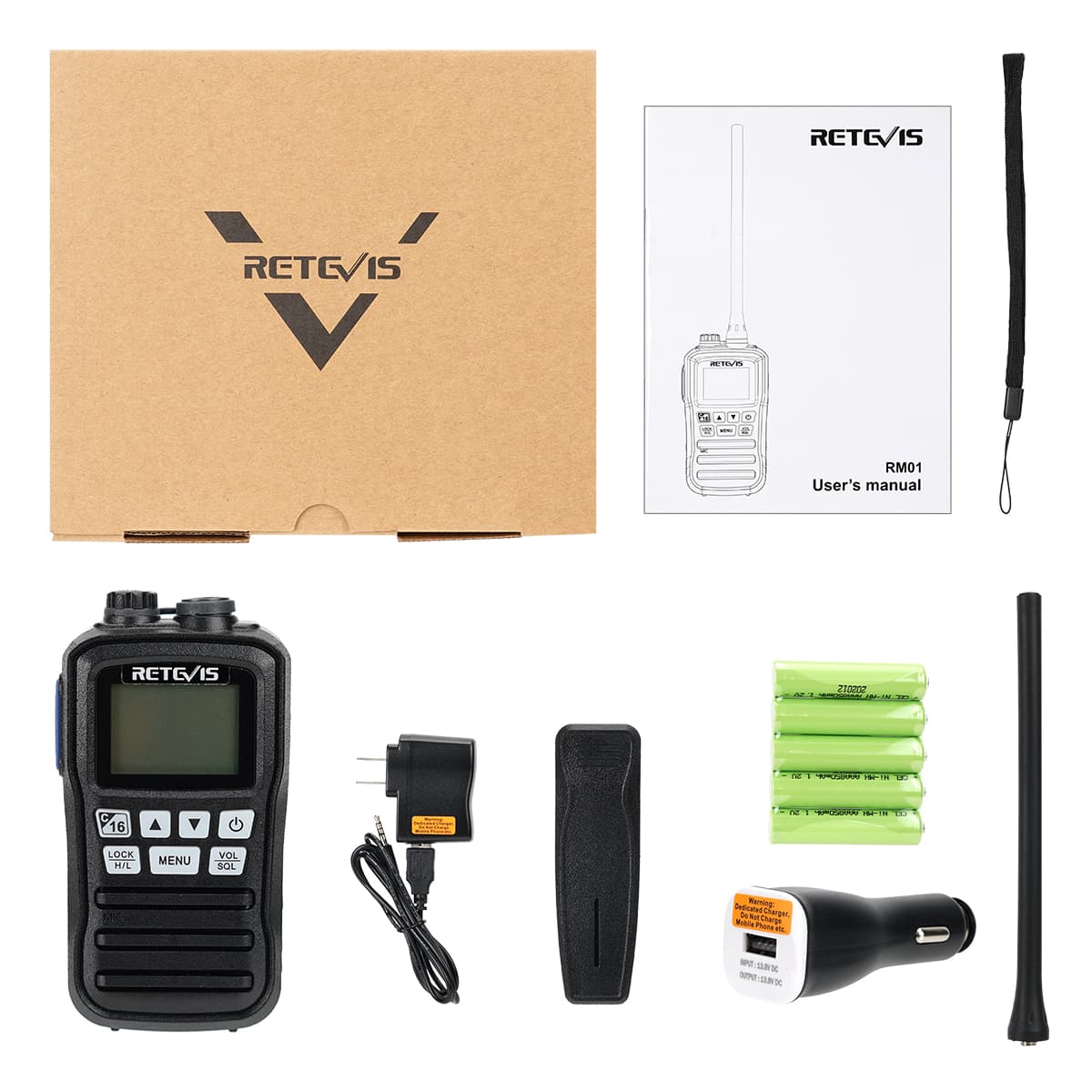 Radio marine étanche Retevis RM01 IP67 VHF