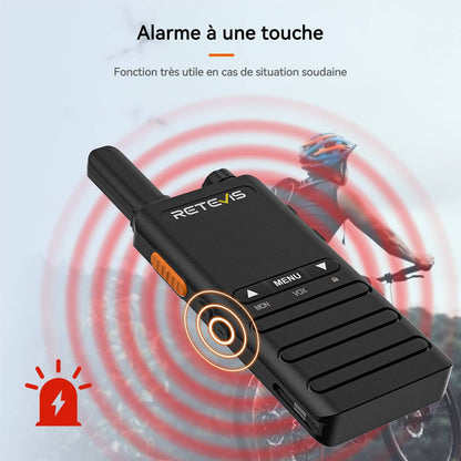 Radio bidirectionnelle Retevis B63B PMR446 Ultra-mince (2 unités)