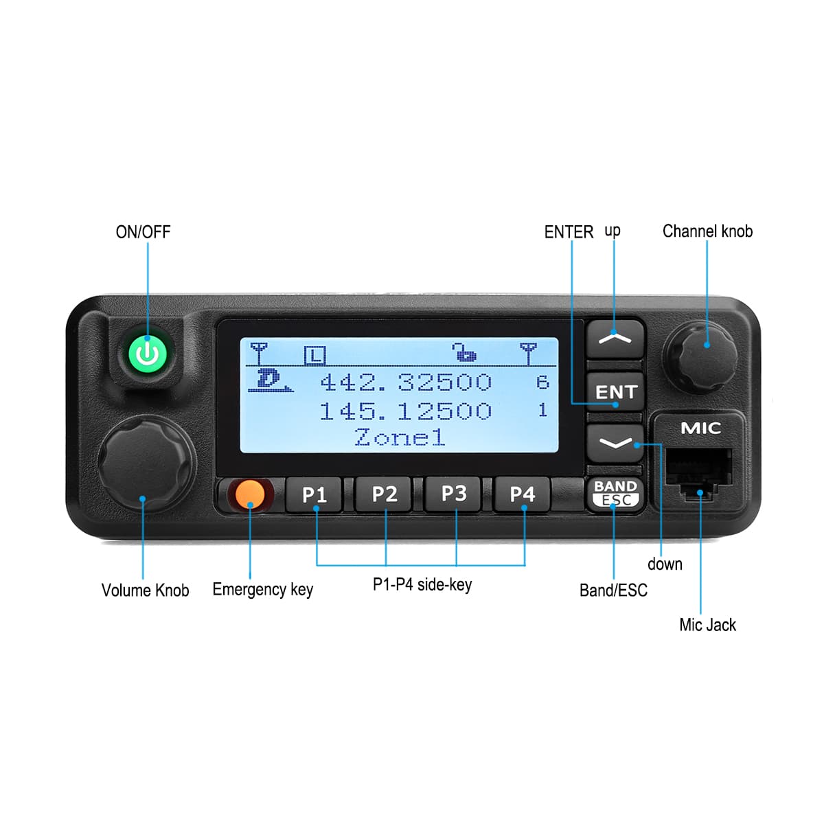 Radio analogique DMR haute puissance 50W RT90 Retevis