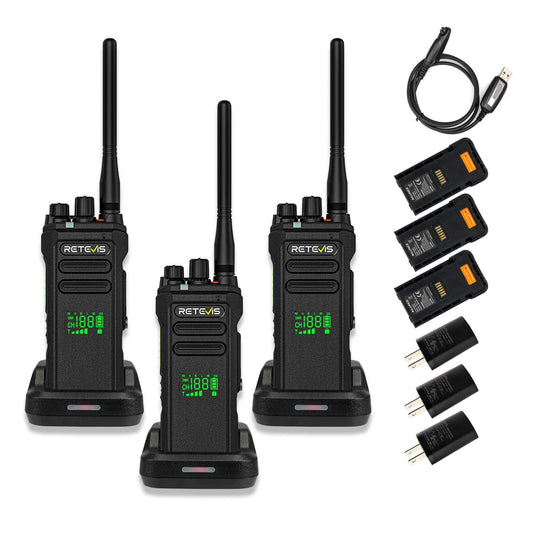 Radio DMR Retevis NR30D longue distance avec batterie de secours