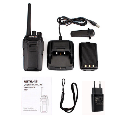 Radio Talkie Walkie Rechargeable PMR446 Retevis RT27