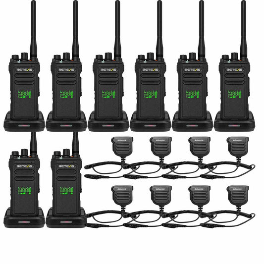 Radio professionnelle Retevis NR30D longue distance pack de 8
