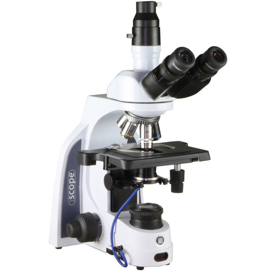 Microscope trinoculaire à fond noir iScope plan infini - Euromex