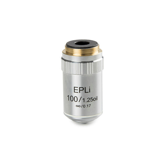 Objectif de microscope E-plan EPLi S100x/1,25 à immersion à l’huile pour bScope – Euromex