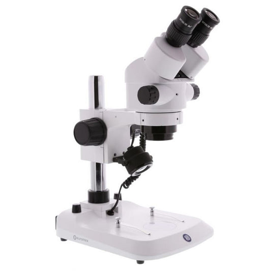 Microscope stéréoscopique zoom StereoBlue binoculaire sur statif à colonne - Euromex