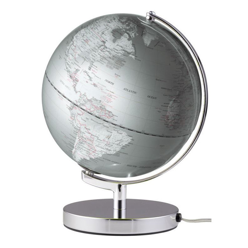 Globe terrestre lumineux Terra Silver Light 25 cm - TROIKA
