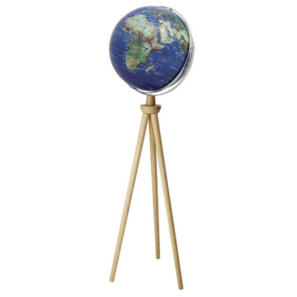 Globe terrestre sur pied Sputnik Ø 43 cm, hauteur 140 cm - TROIKA