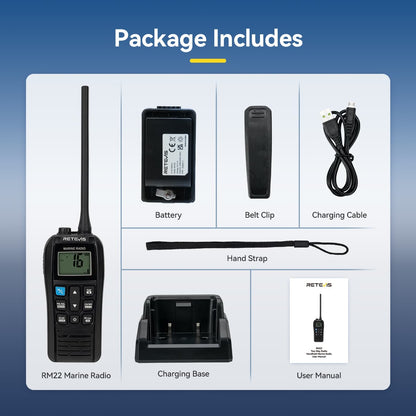 Radio marine VHF étanche RM22 Retevis