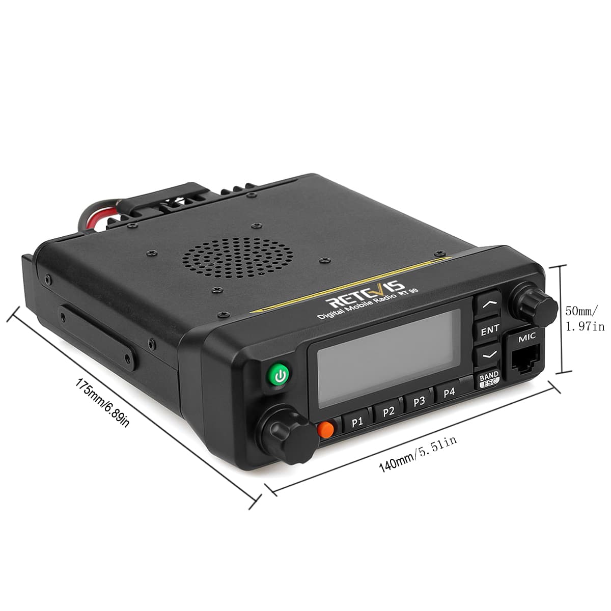 Radio analogique DMR haute puissance 50W RT90 Retevis