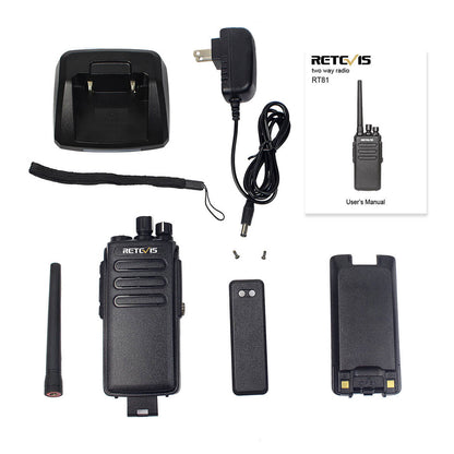 Radio DMR UHF à double créneau horaire Retevis RT81