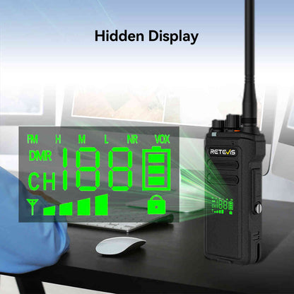 Radio professionnelle Retevis NR30D longue distance pack de 8