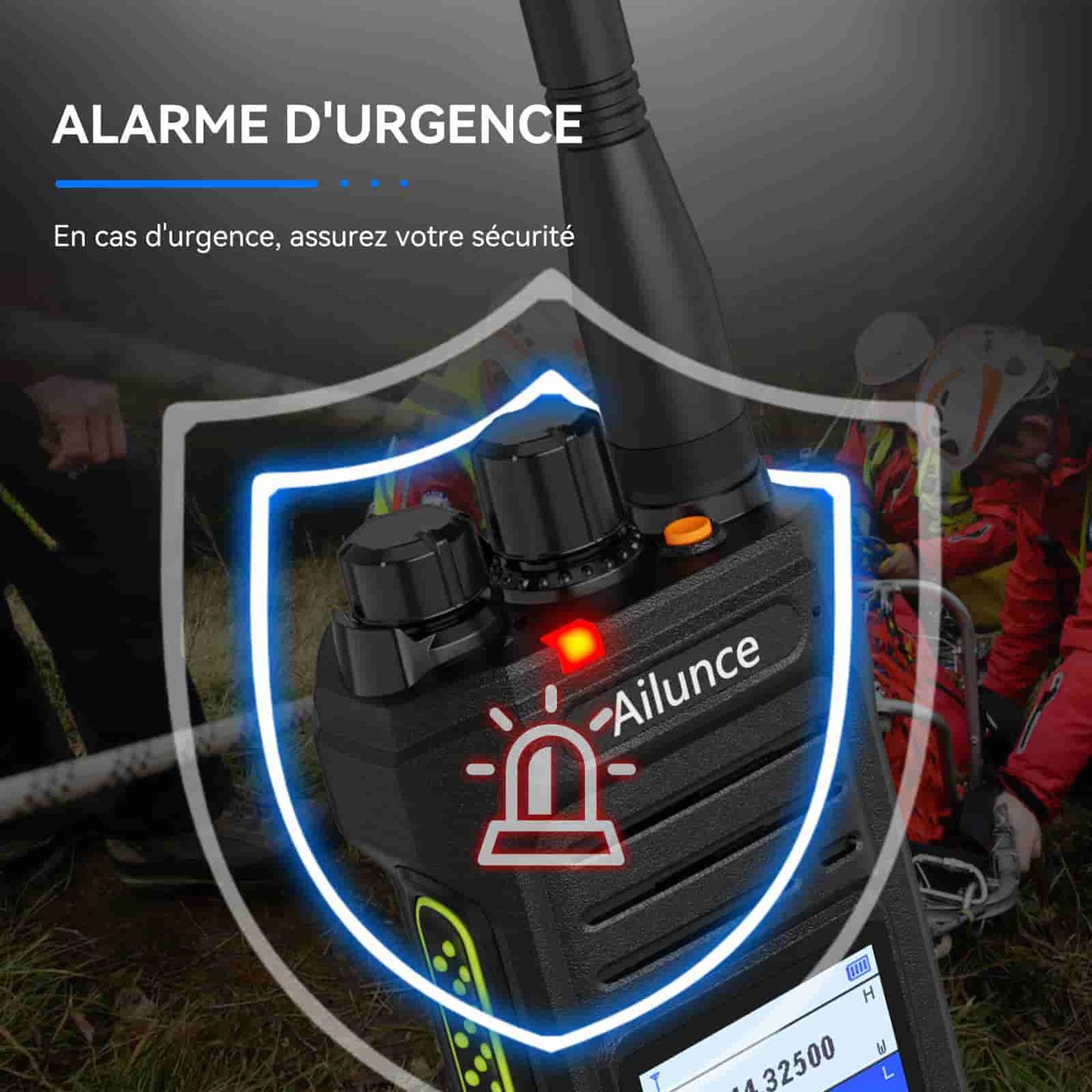 Radio bidirectionnelle double bande étanche IP67 Retevis Ailunce HA1UV