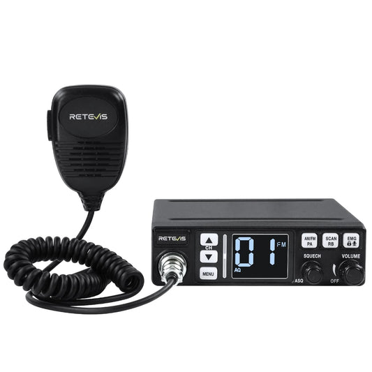 Radio CB mini 40 canaux avec écran LCD rétroéclairé Retevis