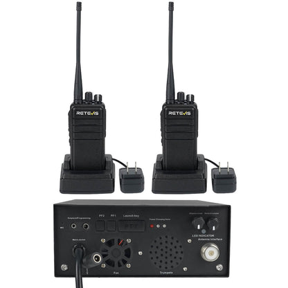 Répéteur Radio Numérique RB91 + 2 Radios Portatives UHF RB24 Retevis