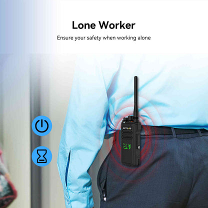 Radio professionnelle Retevis NR30D longue distance pack de 8