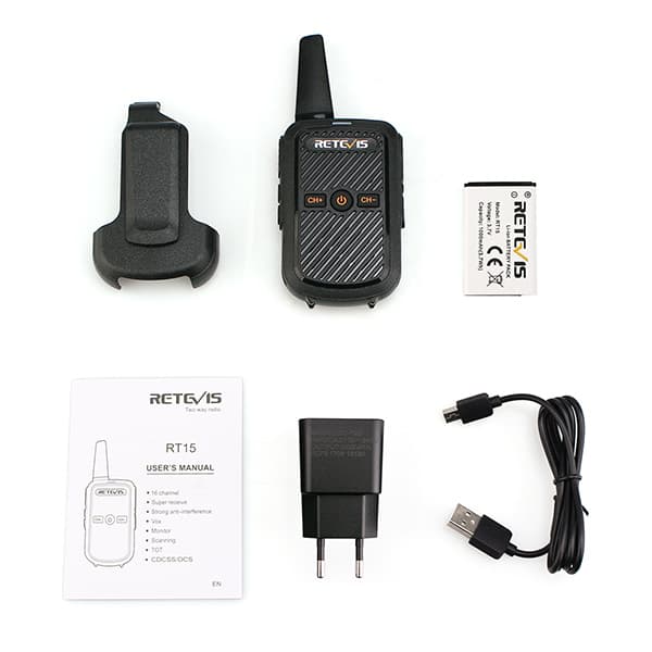Radio professionnelle légère PMR446 RT15 - Retevis