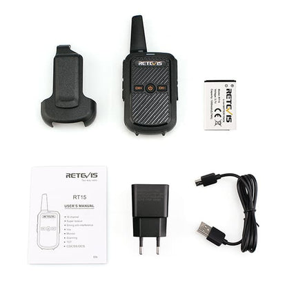 Radio professionnelle légère PMR446 RT15 - Retevis