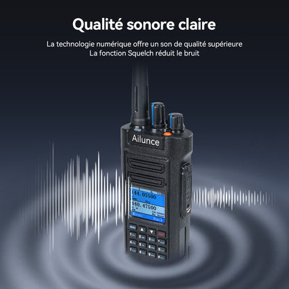 Radio DMR bibande étanche Retevis Ailunce HD2 10 W