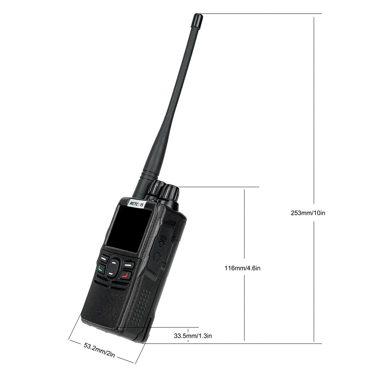 Radio DMR UHF semi-clavier Retevis RB22