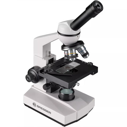 BRESSER Erudit Basic Mono Biological Microscope - Explore Scientific in Motion